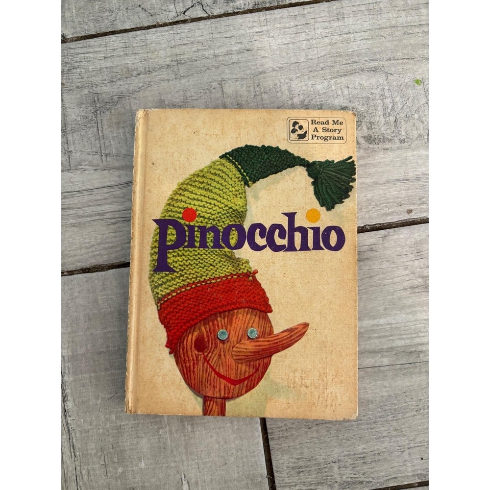 Vintage Random House Read Me A Story Pinocchio Robin Hood Flip Book Hardcover